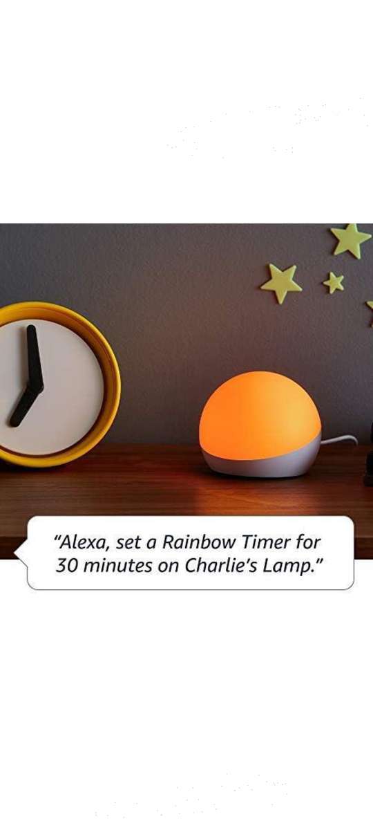 ALEXA ECHO GLOW SMART MULTICOLOR LAMP. WORKS WITH Alexa