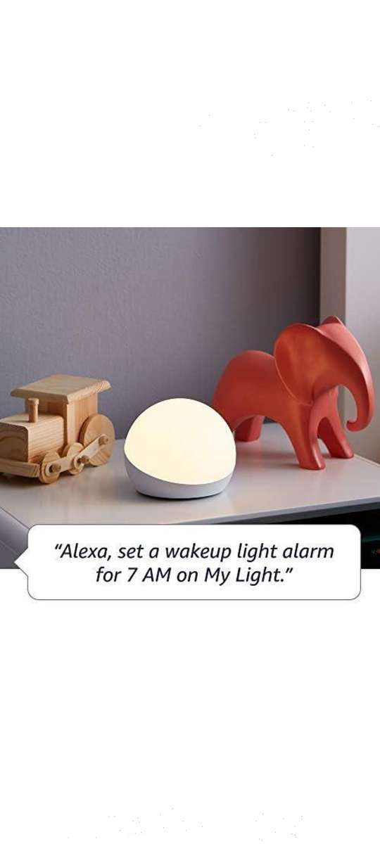 ALEXA ECHO GLOW SMART MULTICOLOR LAMP. WORKS WITH Alexa