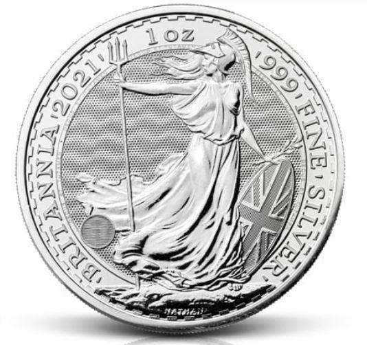 2021 Britannia silver 1 oz 2 ponds