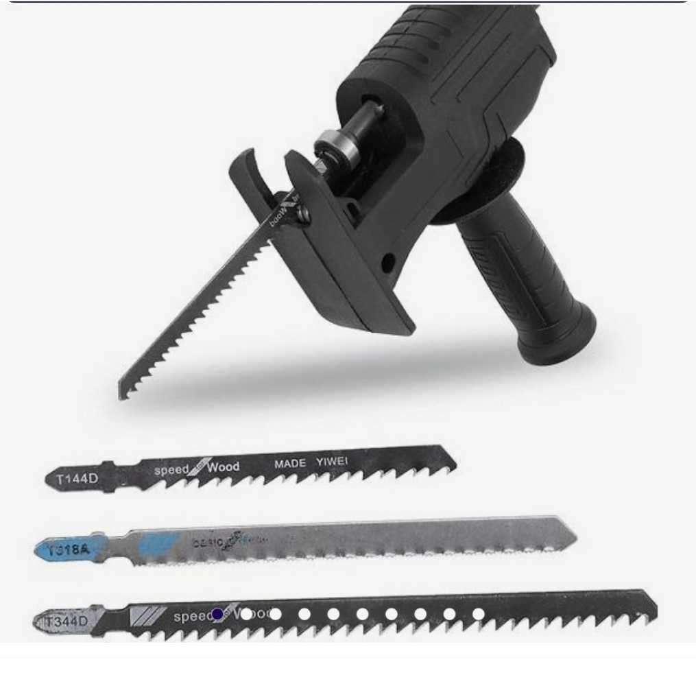 Drill into saw converter tool + blades