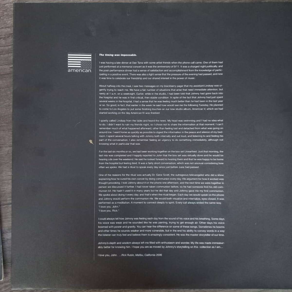 Johhny Cash American V: A Hundred Highways Vinyl LP