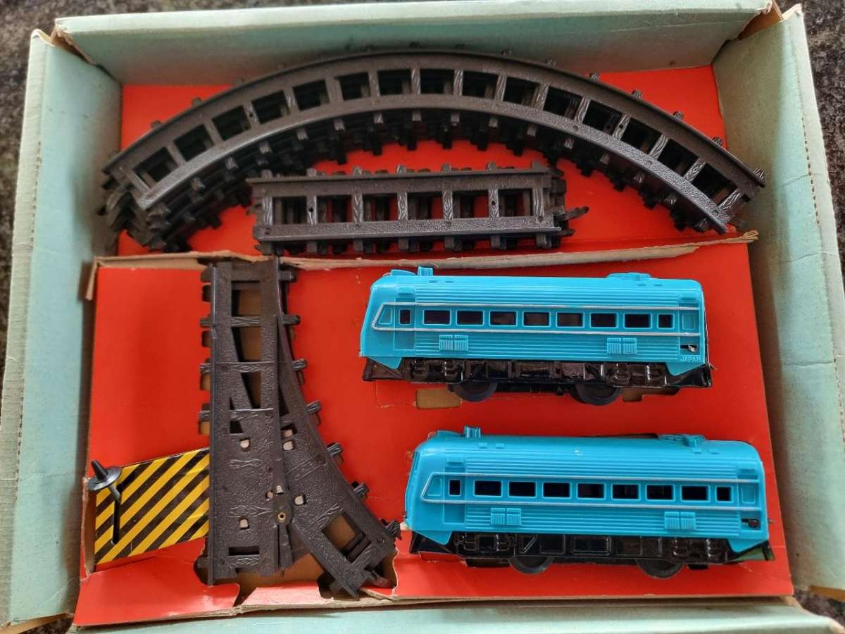 Vintage Pressed Steel and Plastic Train Set