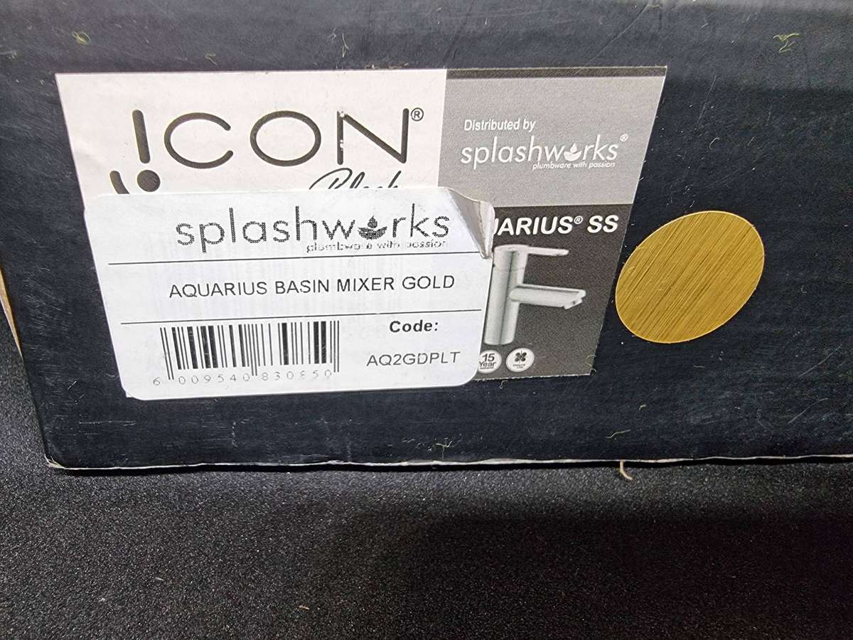 Icon Gold Basin Mixer