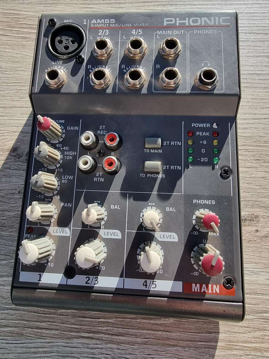 Phonic AM55 5-Channel Mixer