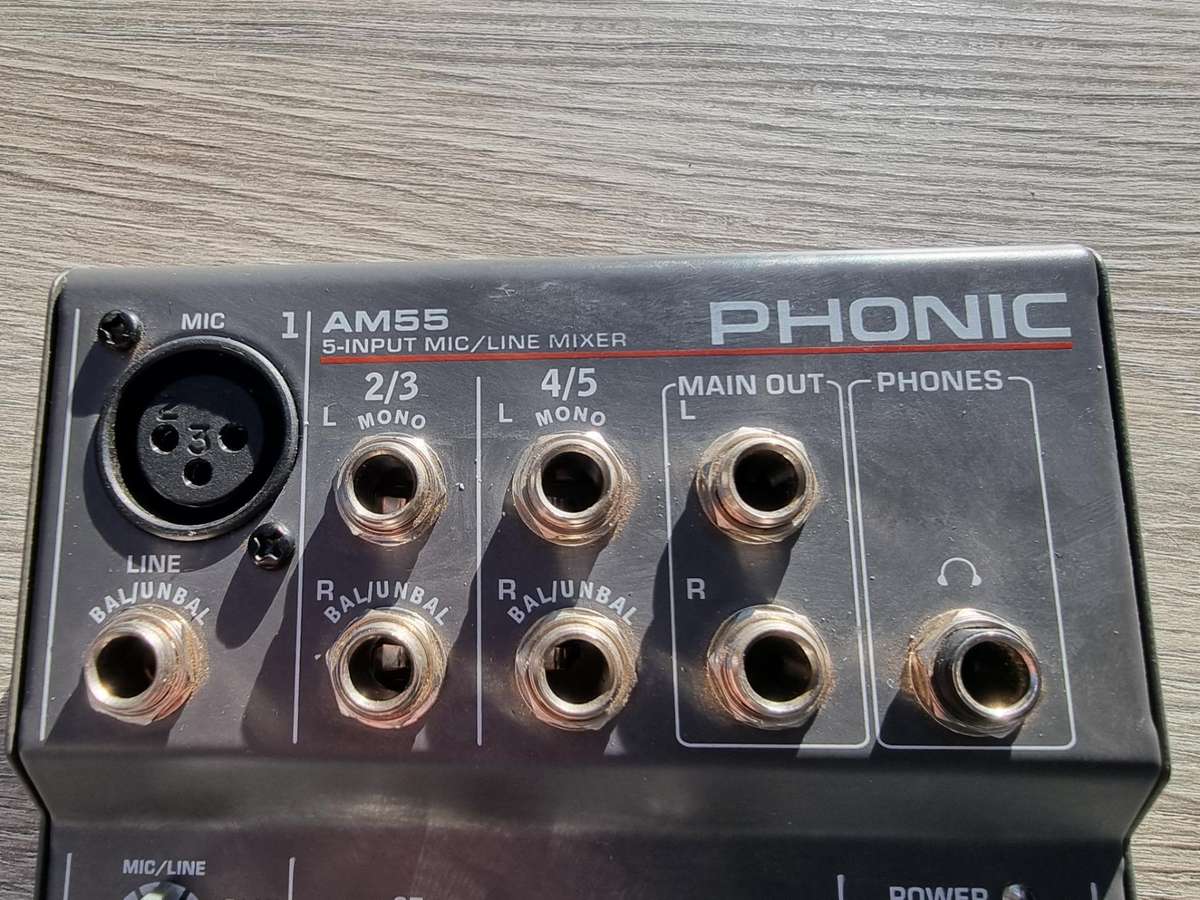 Phonic AM55 5-Channel Mixer