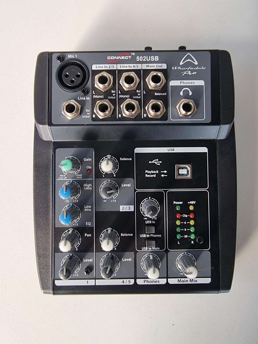 Wharfedale Pro Connect 502USB 5-Channel Mixer