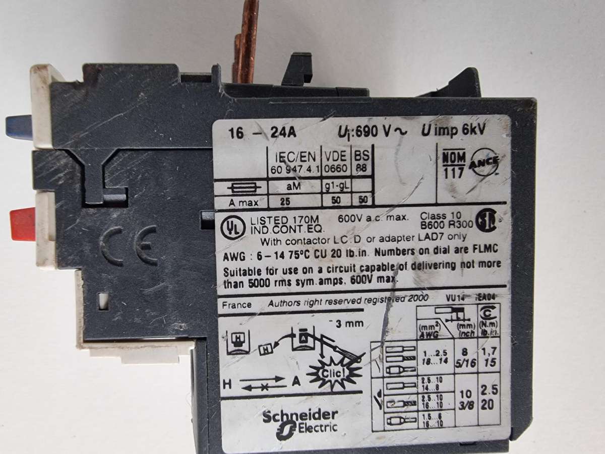 Telemecanique Overload Relay - Unboxed