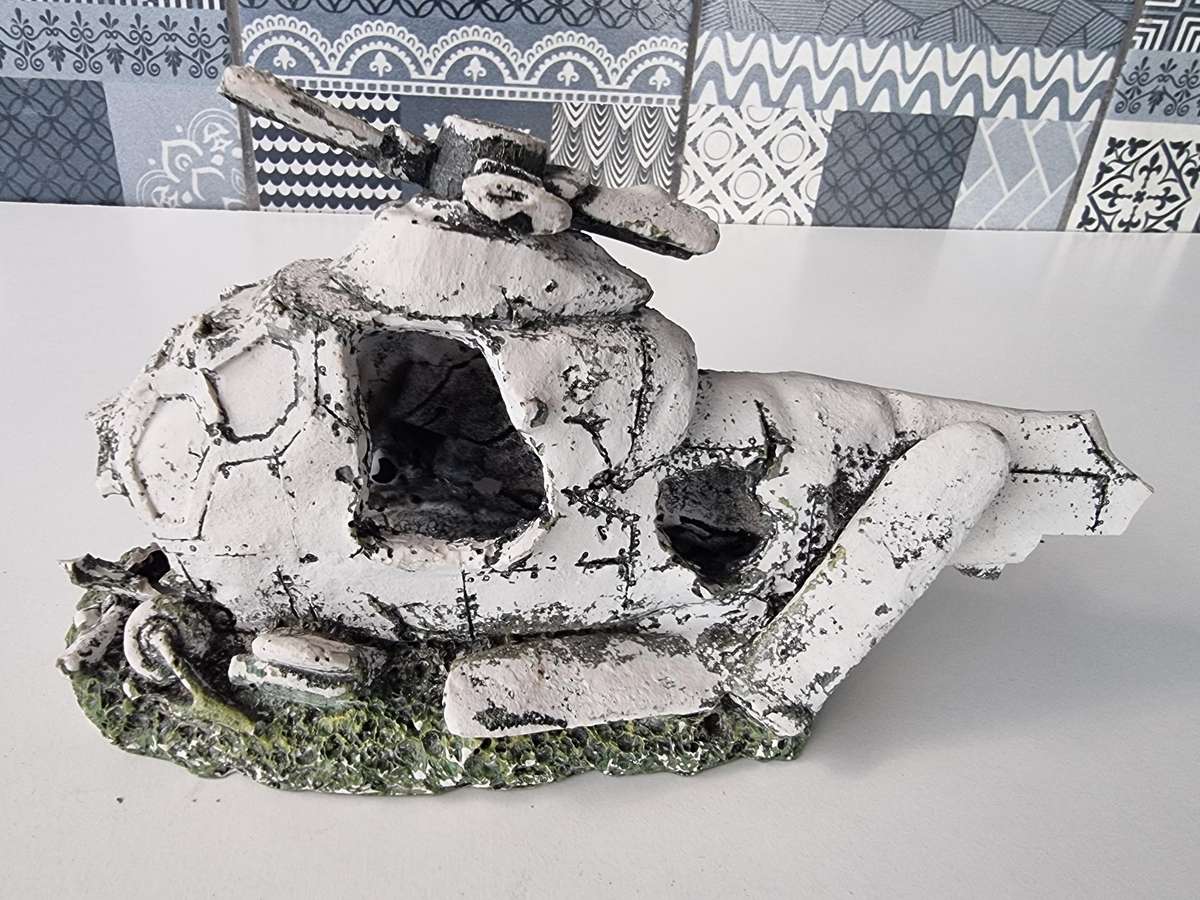 Helicopter Aquarium Ornament