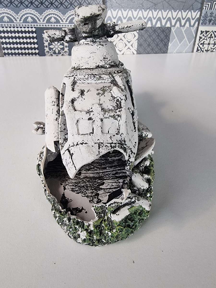 Helicopter Aquarium Ornament