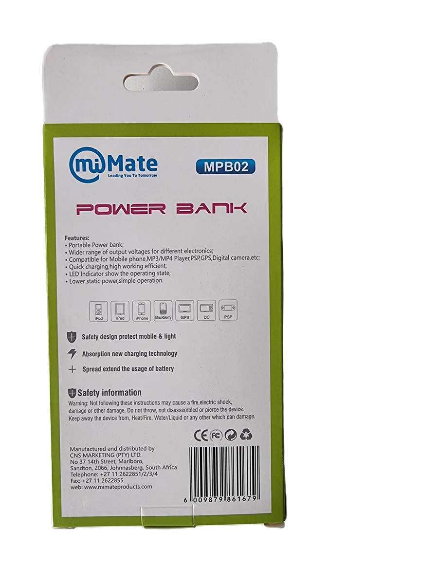 MiMate 4800 mAH Power Bank