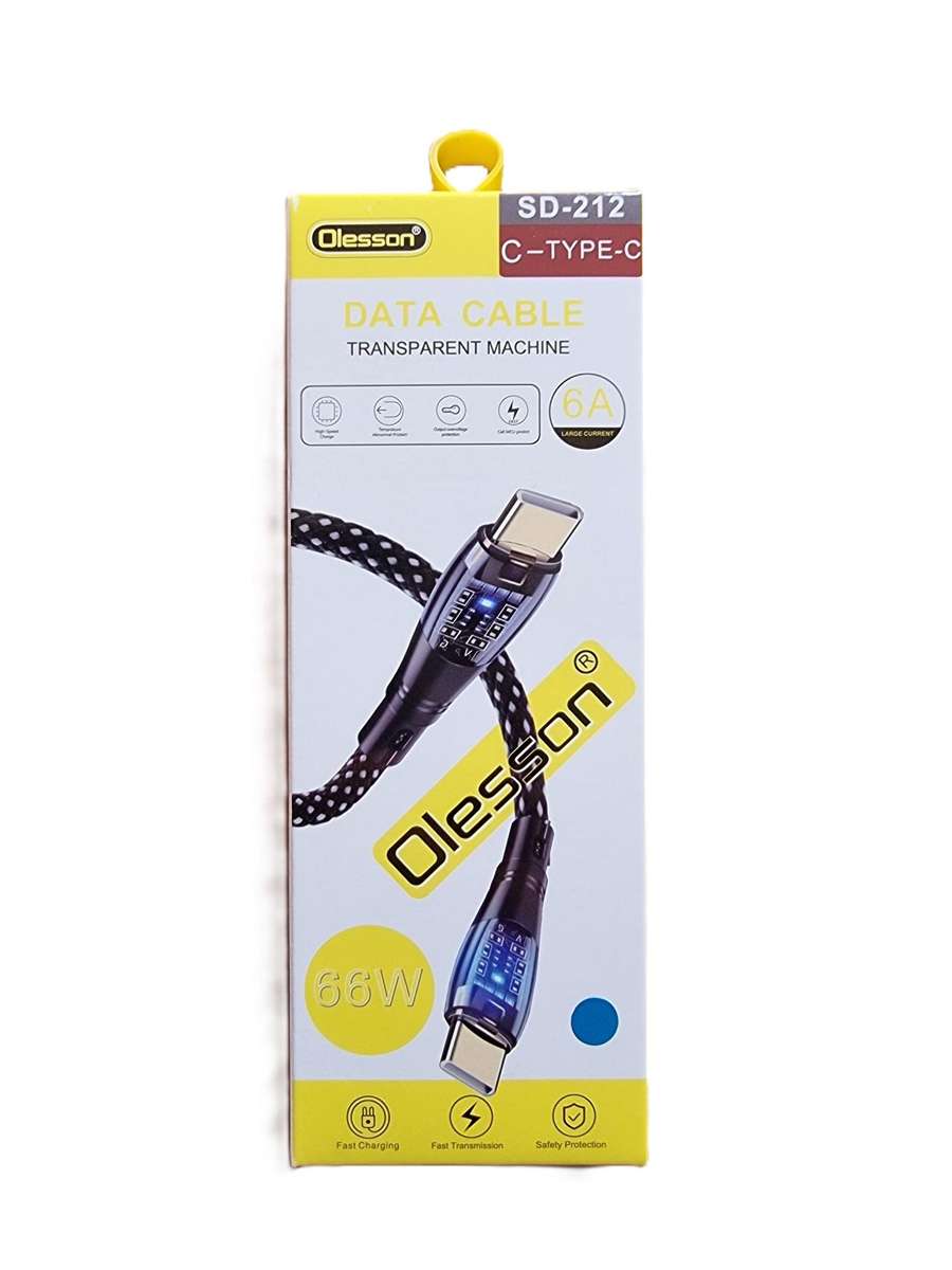 Olesson 66W Data and Charging Cable Type C to Type C