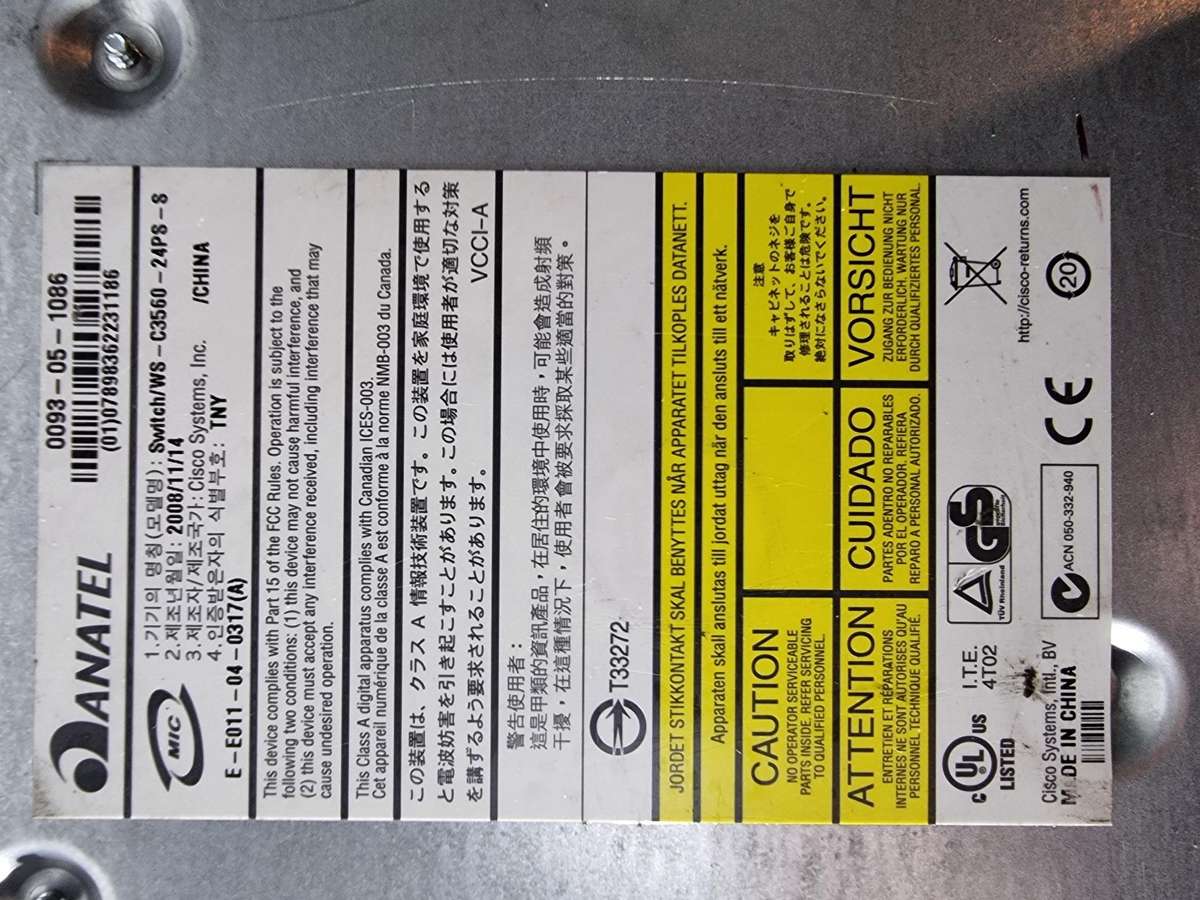 Cisco Catalyst 3560 Series PoE-24 Switch