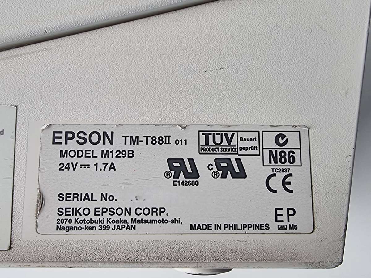 Epson Slip Printer - Working