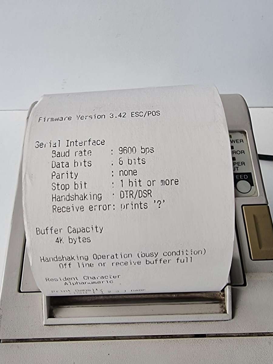 Epson Slip Printer - Working