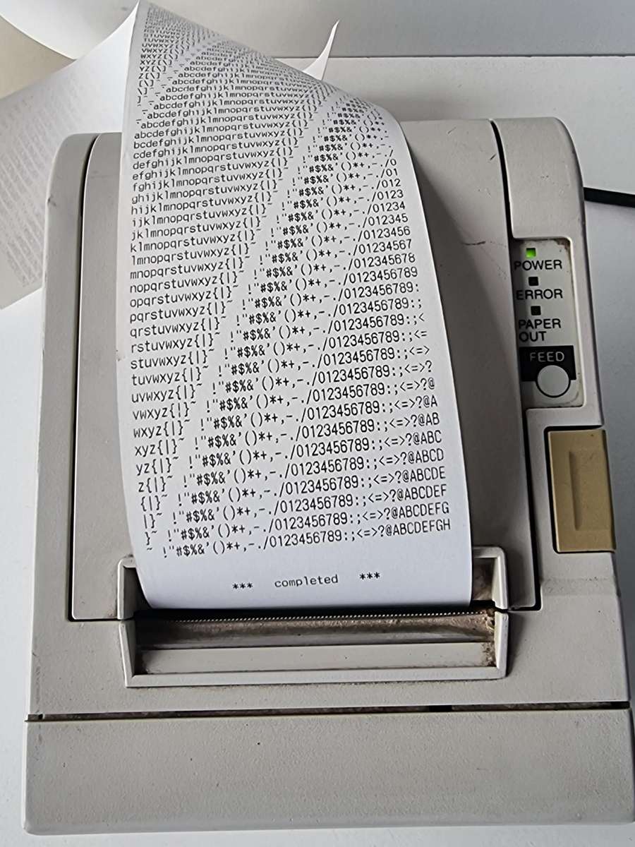 Epson Slip Printer - Working