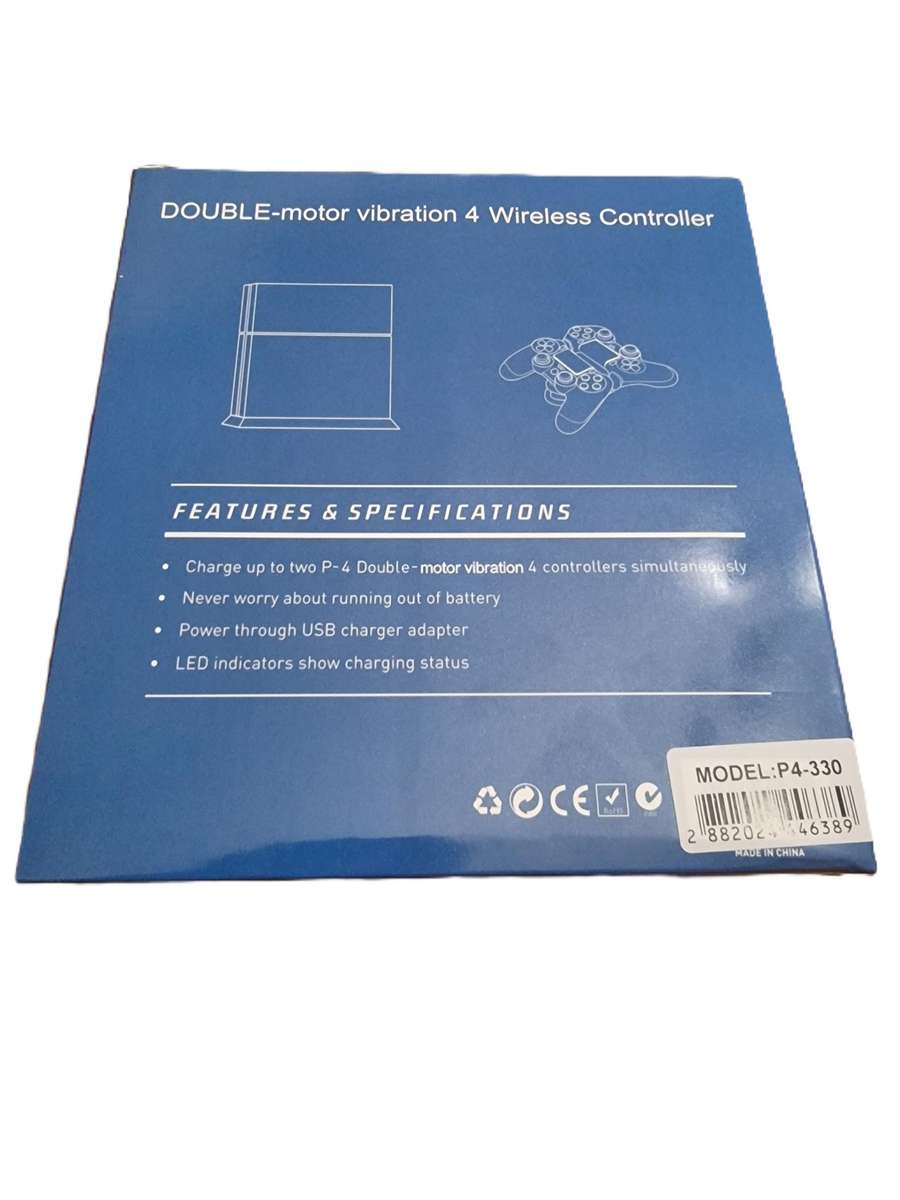 Wireless Controller Compatible with PS4 - Double Motor Vibration