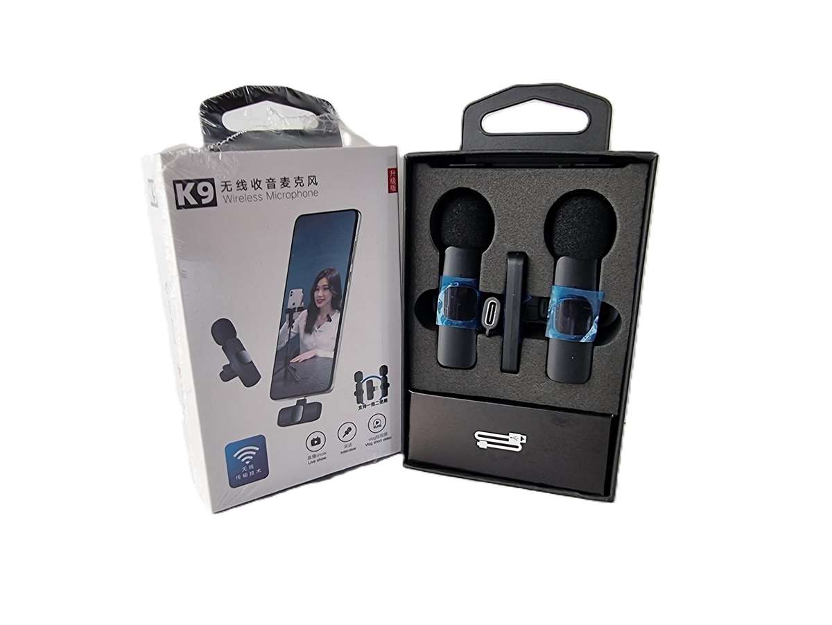 K9 Dual Wireless Lavalier Clip Microphones
