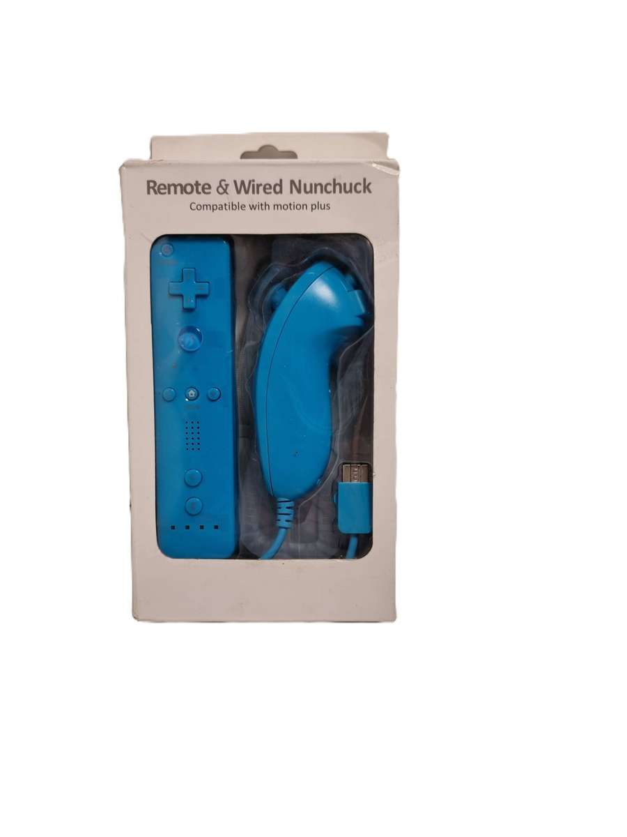 Remote and Wired Nunchuck - Blue
