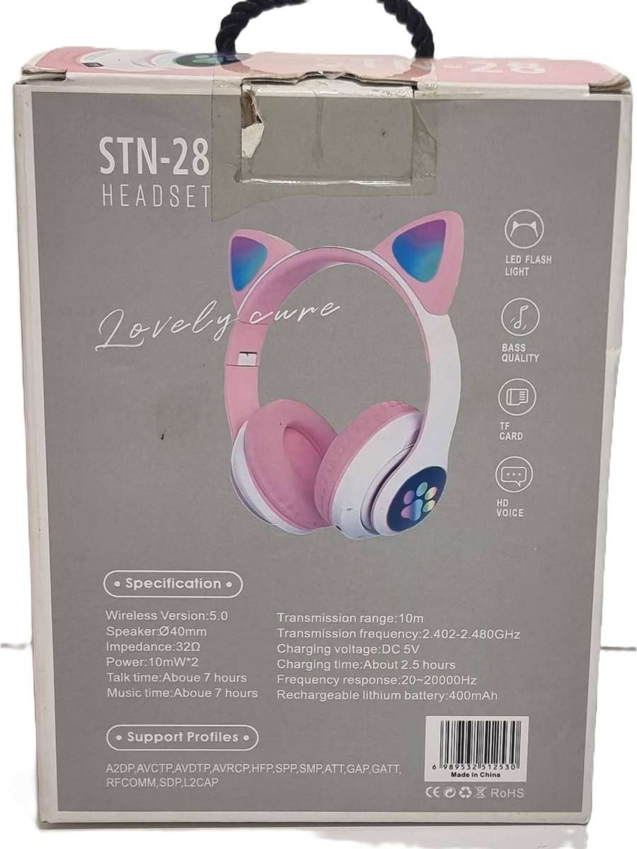 Kids Wireless Cats Ears Headset