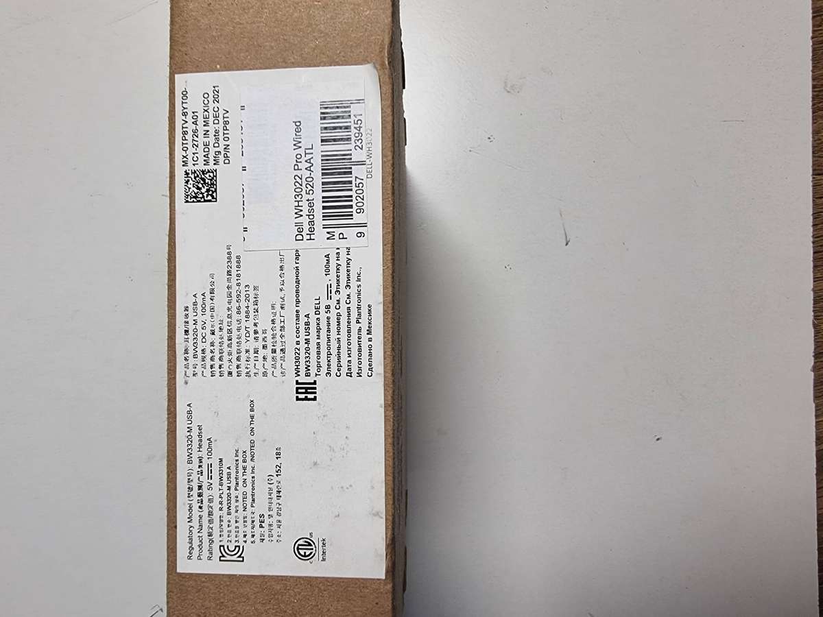 Dell Pro Wired Headset WH3022