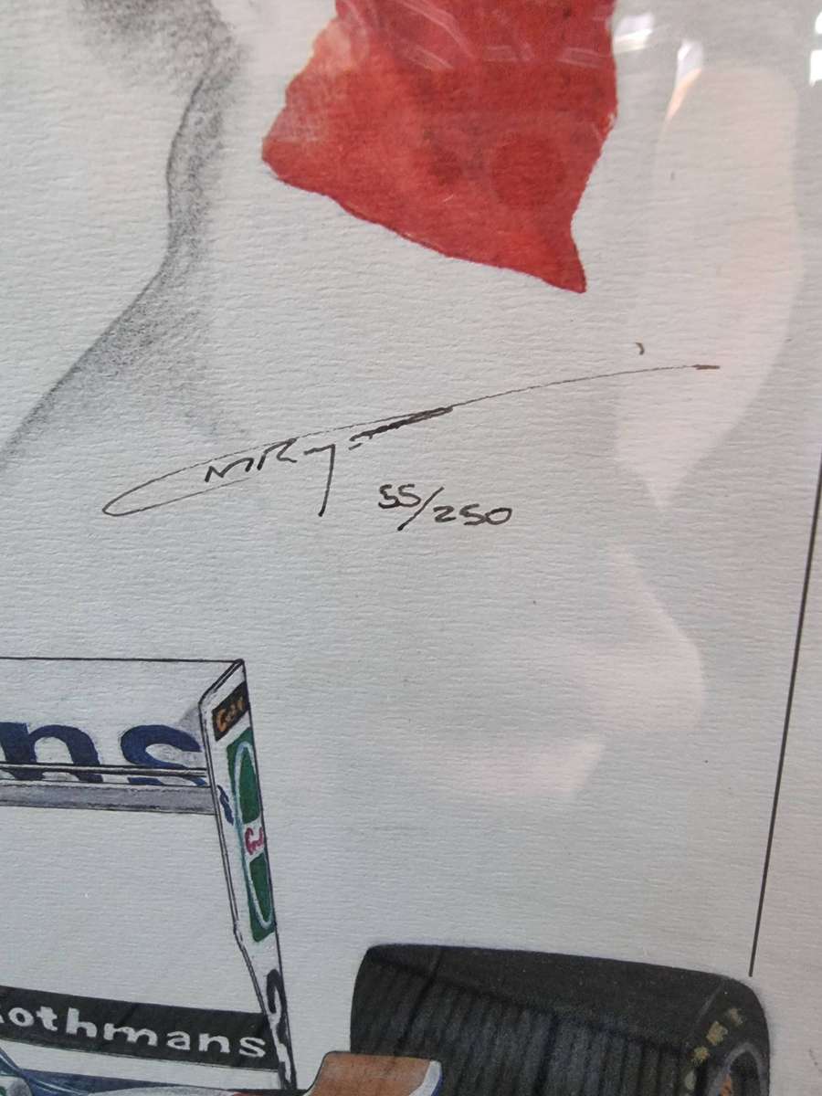 Jacques Villeneuve Formula 1 Print With Certificate of Authenticity