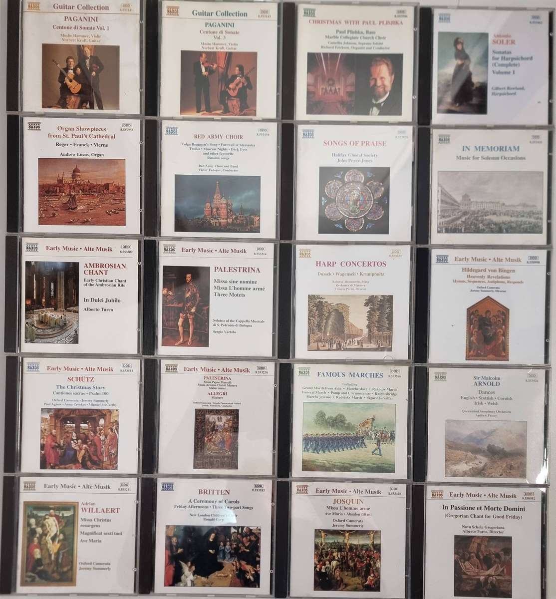 Collection of various classical music (20 CD's)