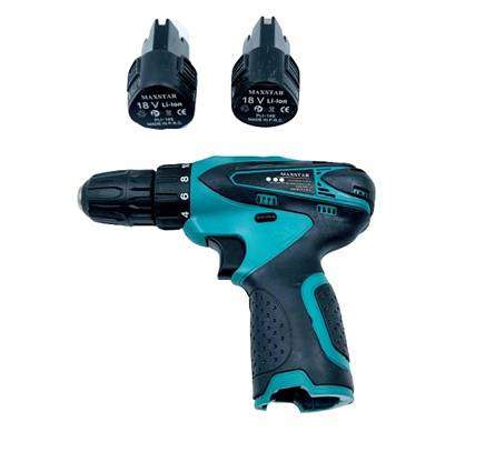 29Pc 18V Lithium-Ion Cordless Drill and Screwdriver Set with 2 Batteries