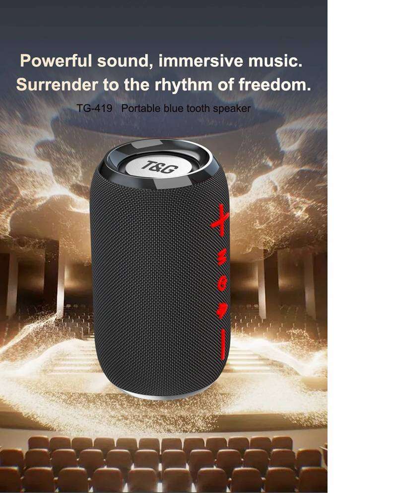 TWS Portable Wireless Bluetooth 5.3 Speaker HiFi-Grade Sound Quality With Powerful Bass