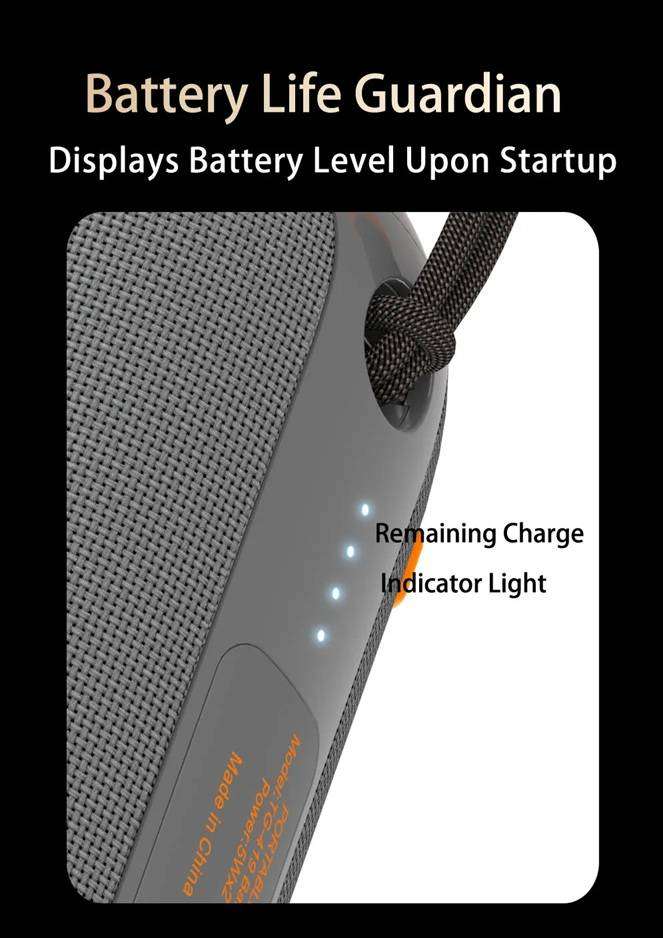 TWS Portable Wireless Bluetooth 5.3 Speaker HiFi-Grade Sound Quality With Powerful Bass