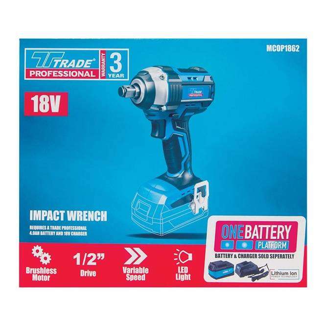 Trade Professional 18V Impact Wrench