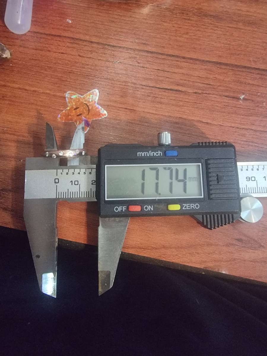 Diamond 9CT Rose Gold Wedding Band Ring.( Genuine Gold. )