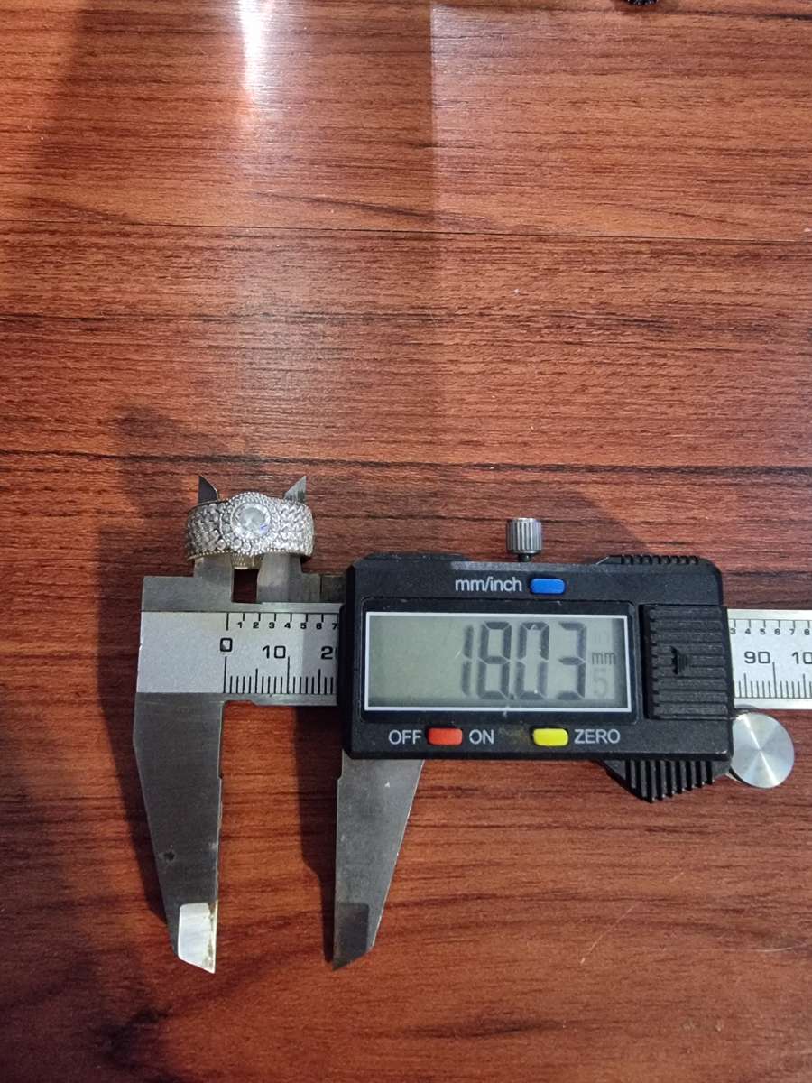 "Round Halo" 0.38 Carat "NATURAL DIAMOND" Head with Wide Pave CZ Band Set In 9CT Yellow Gold.