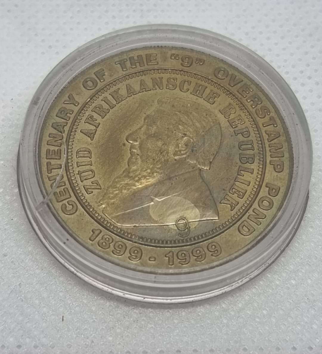 "CENTENARY Of The " 9 " OVER STAMP" ZAR Pond (1899-1999)