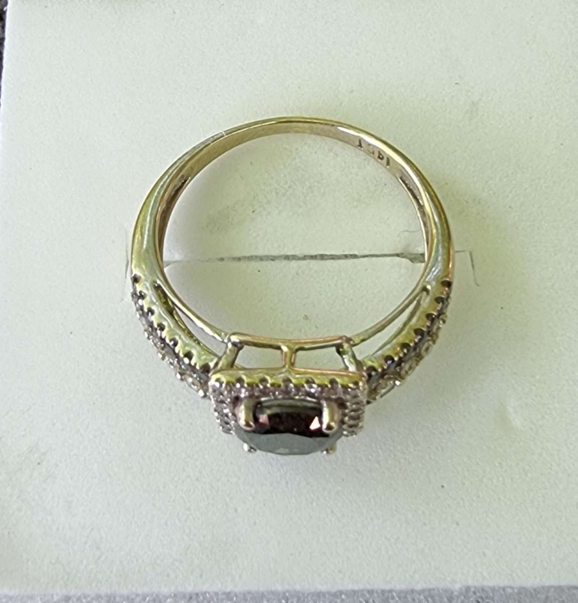 VALUE AT R48.000 / 1.25 Carat "NATURAL BLACK DIAMOND" Engagement Ring, Set In 14CT White Gold.