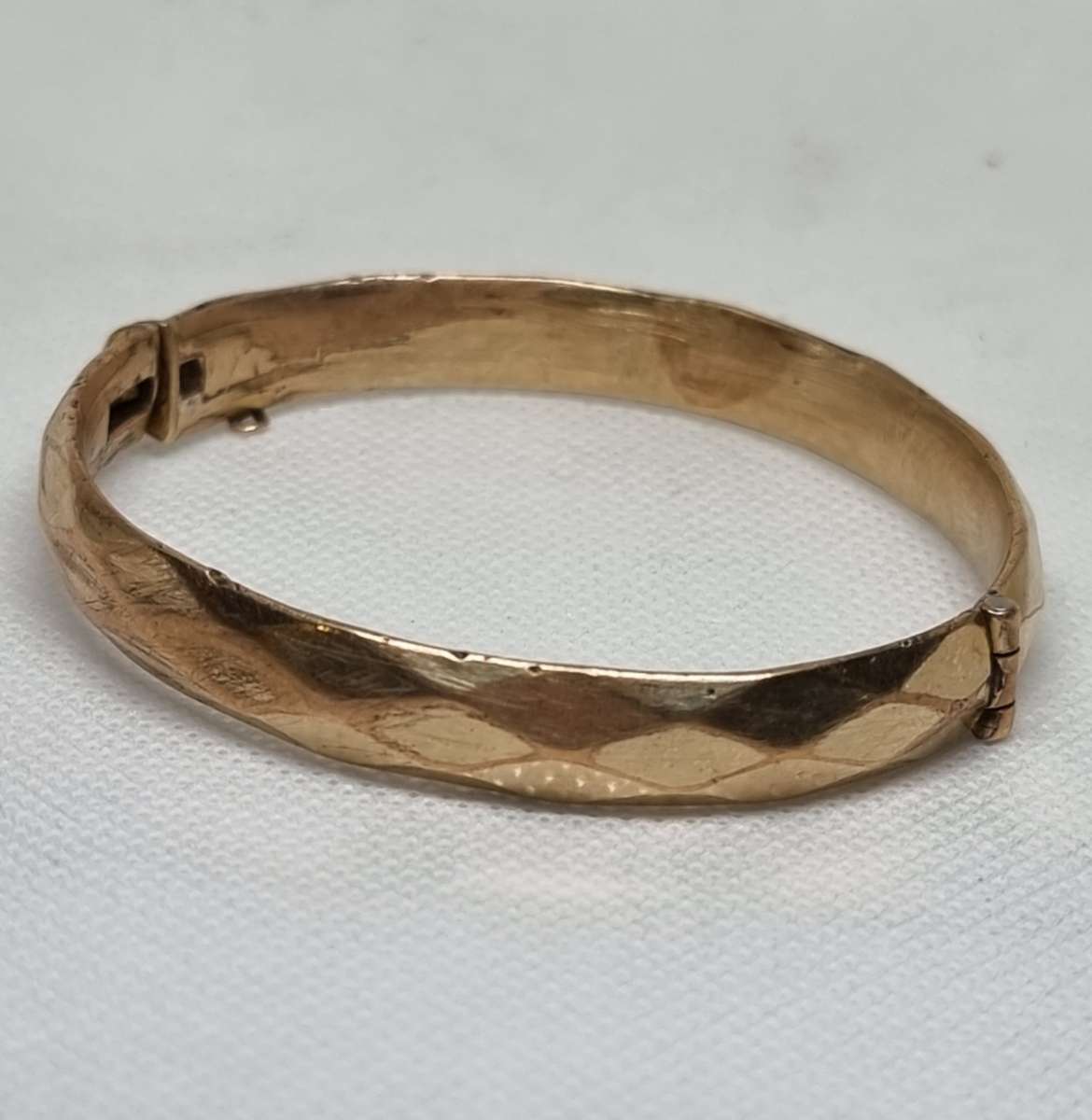 36.78 Grams Metal Cored "GOLD CUFF BANGLE "9CT