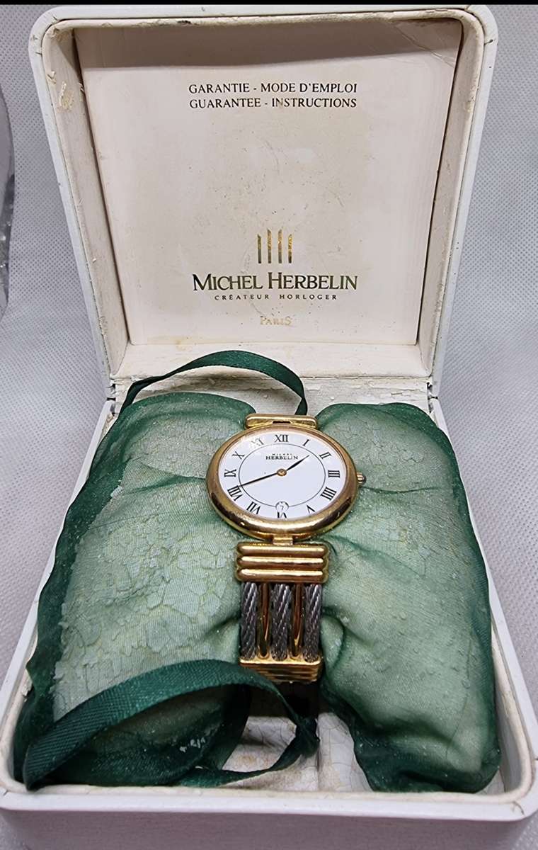 18 Carat Gold Plate "Michel Herbelin" Ladies Watch