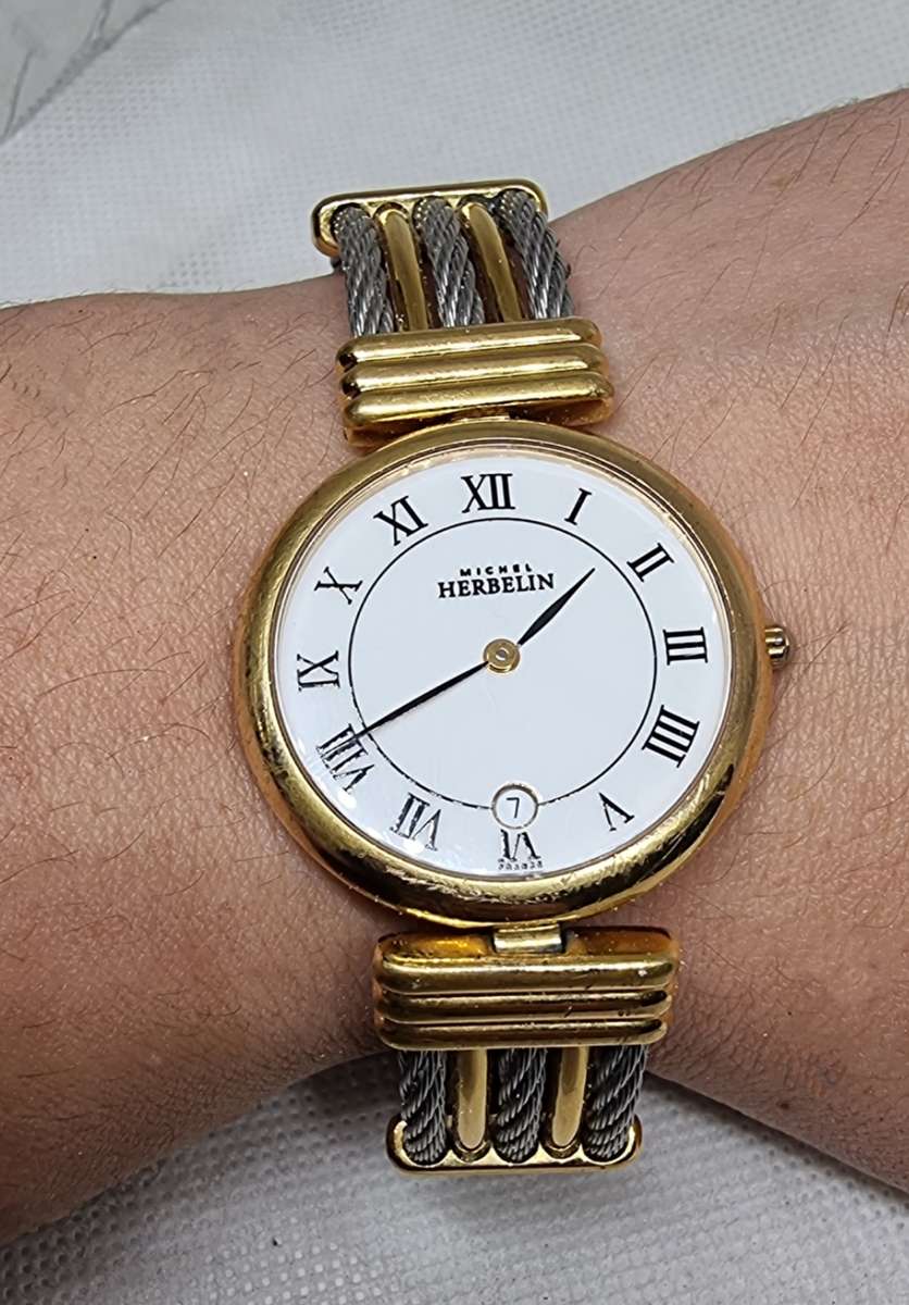 18 Carat Gold Plate "Michel Herbelin" Ladies Watch
