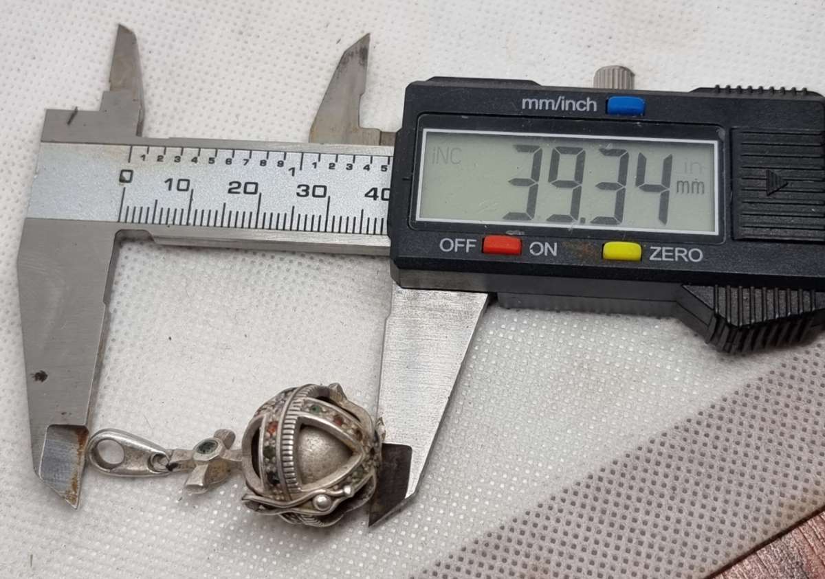 "ANTIOGE" Gemstone Pendant Set in 925 Sterling Silver.( Genuine Silver.)