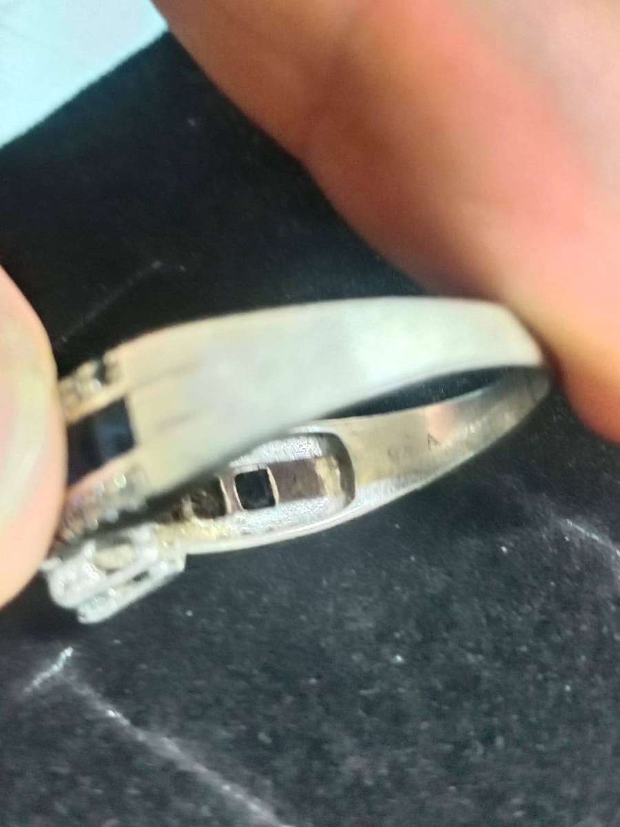 Stirling Silver 925 Ring with Blue shapphires