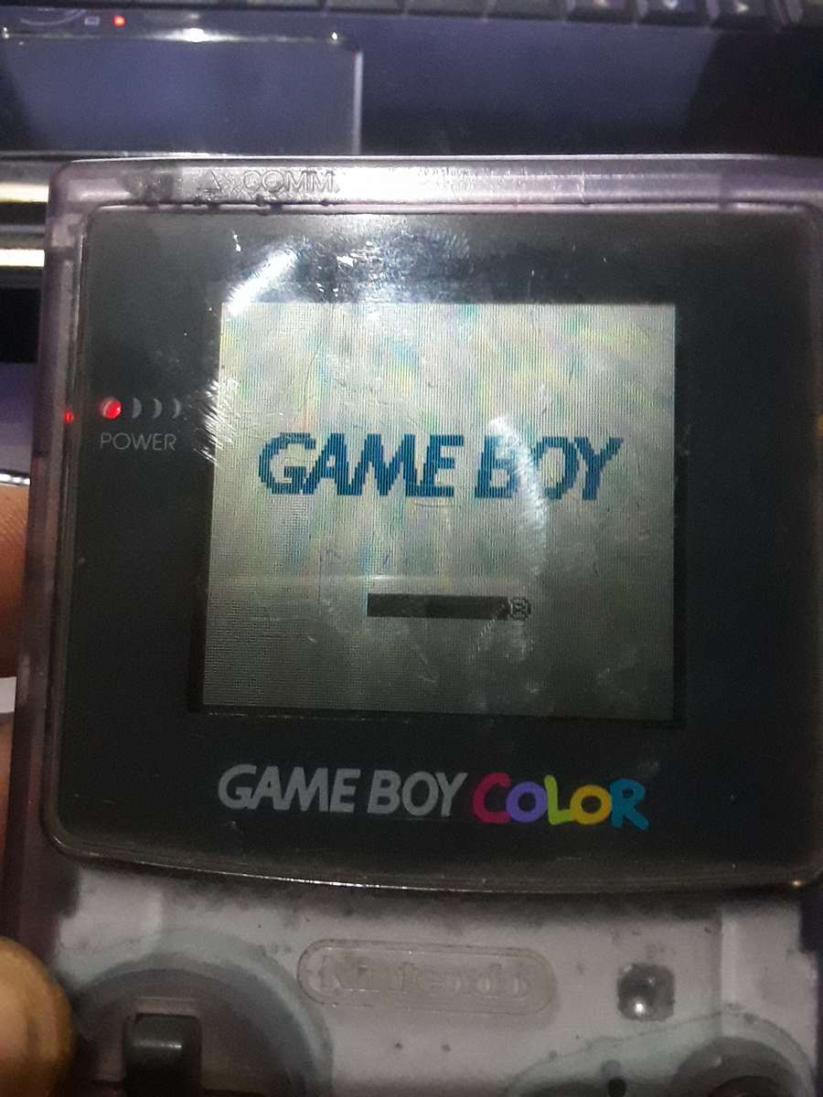 Rare Vintage Transparent Gameboy Colour with games