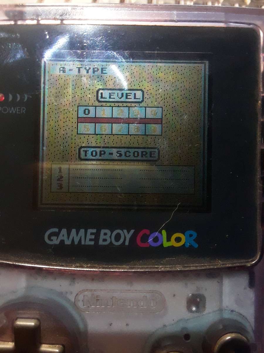 Rare Vintage Transparent Gameboy Colour with games