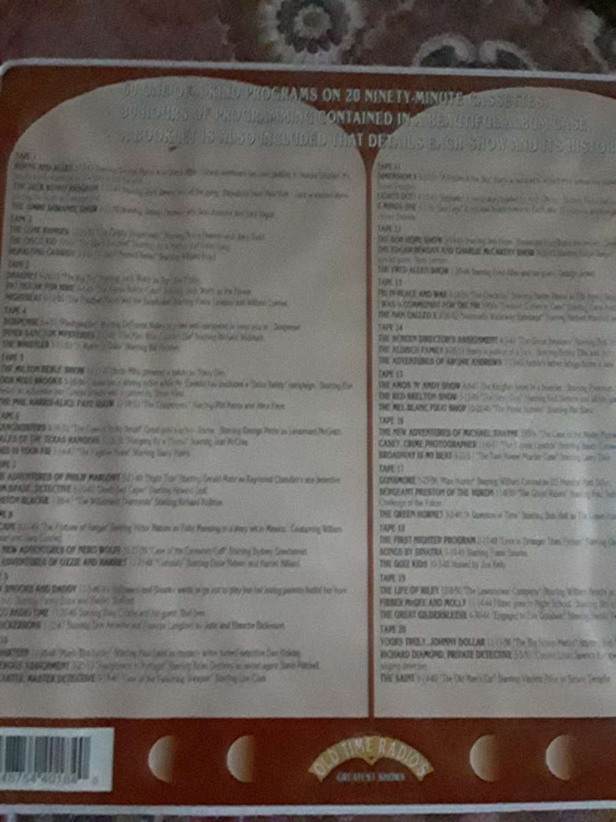 Old time radio Cassete combo and Bill cosby tape