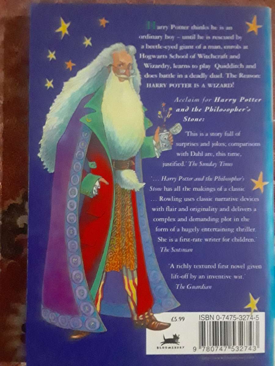 Harry potter and the philosophers stone J.K Rowling book