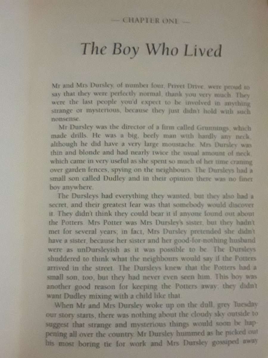 Harry potter and the philosophers stone J.K Rowling book