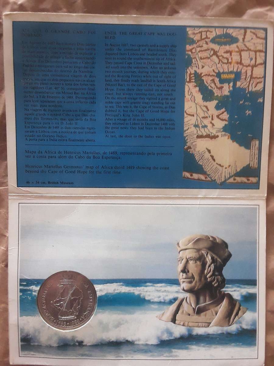 1988 Portugeuse 100 escudos .925 silver proof coin in card folder