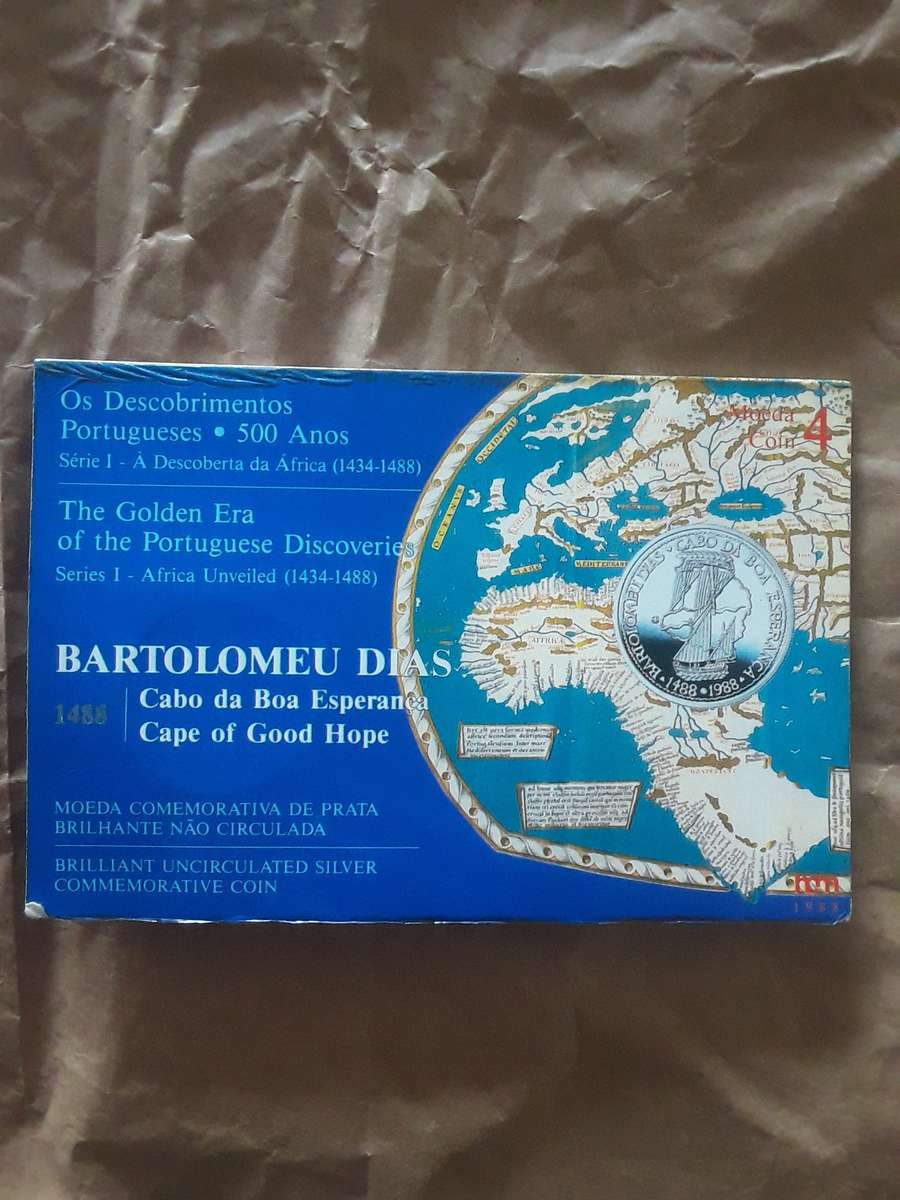 1988 Portugeuse 100 escudos .925 silver proof coin in card folder