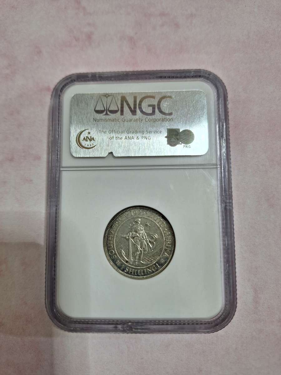 1923 UNION SOUTH AFRICAN 1 SHILLING PF55