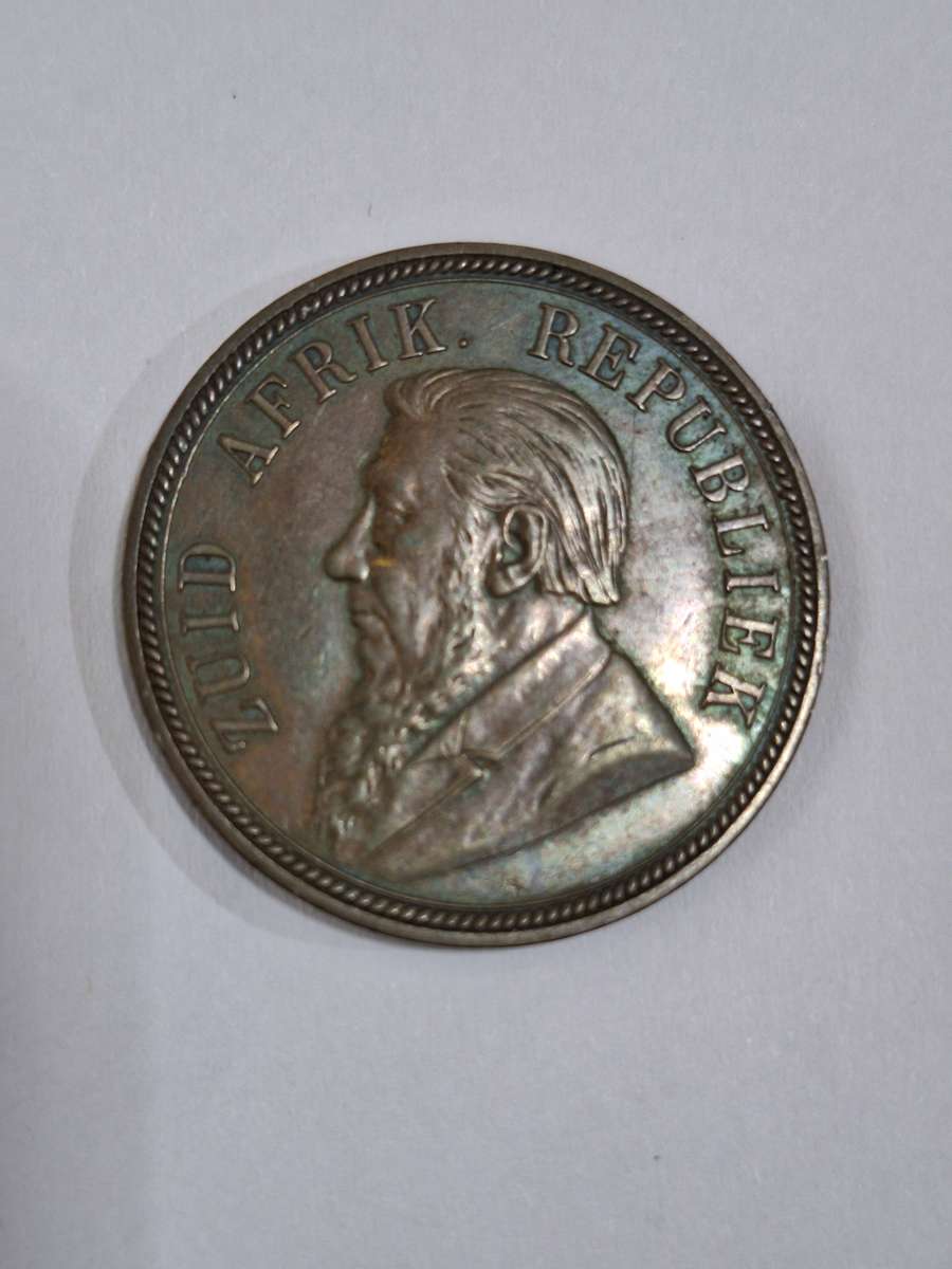 1892 ZAR PENNY - BEAUTIFUL TONING