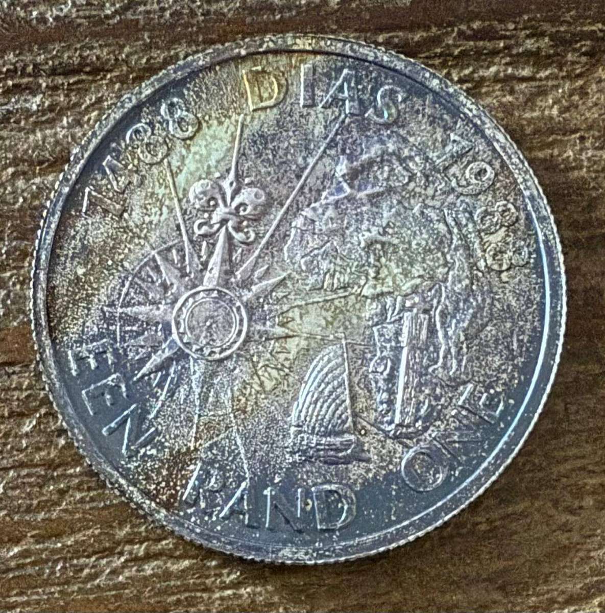 SILVER ONE RAND Proof - 1988 - Trio Set - Dias/ Huguenot/ Trek - bid PER COIN -winner takes full set