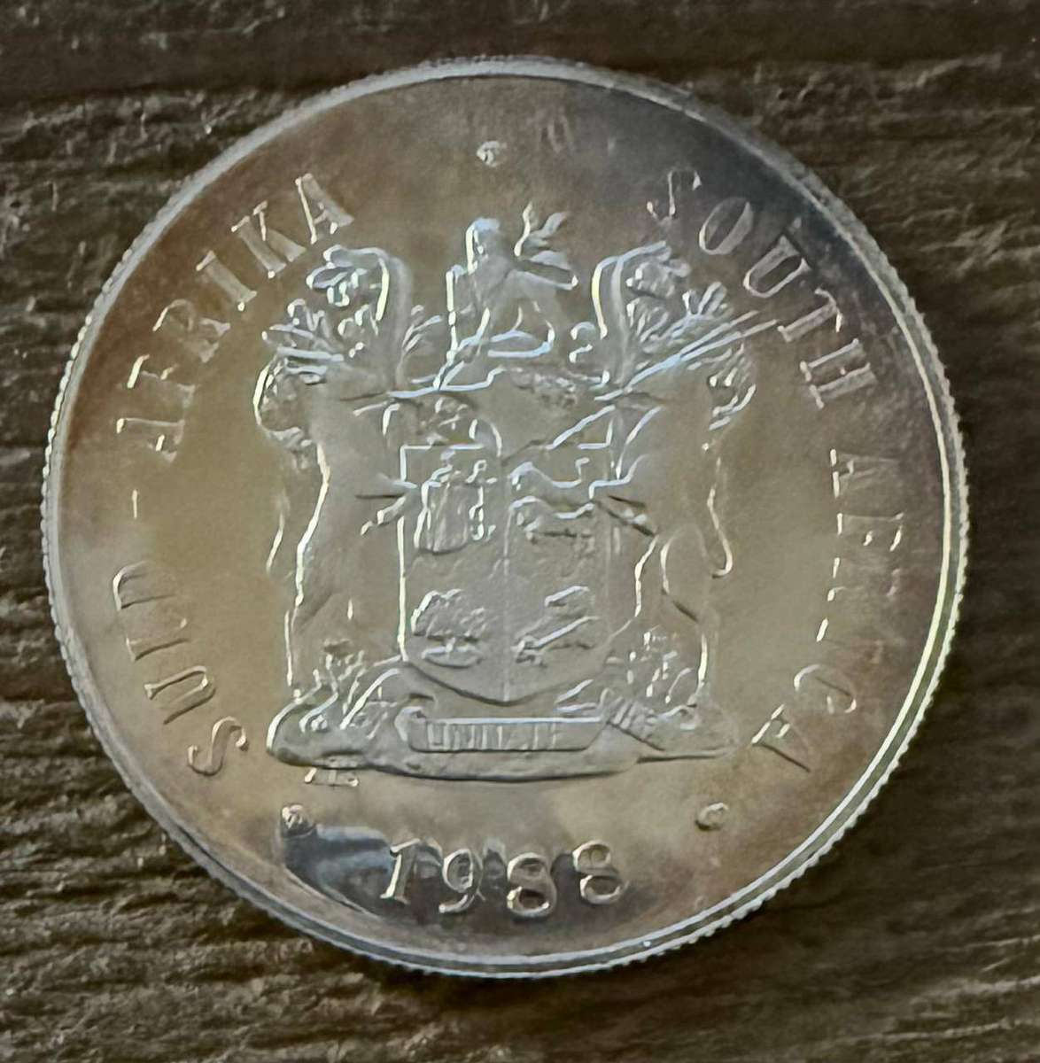 SILVER ONE RAND Proof - 1988 - Trio Set - Dias/ Huguenot/ Trek - bid PER COIN -winner takes full set